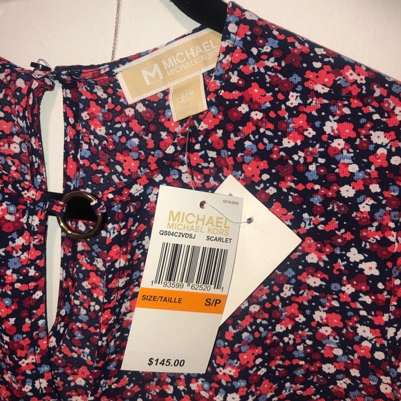 ✨MICHAEL KORS FLORAL LONG SLEEVE BLOUSE  ✨ - Picture 5 of 5